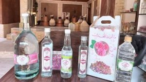 گلاب شیشه ای دو آتیشه